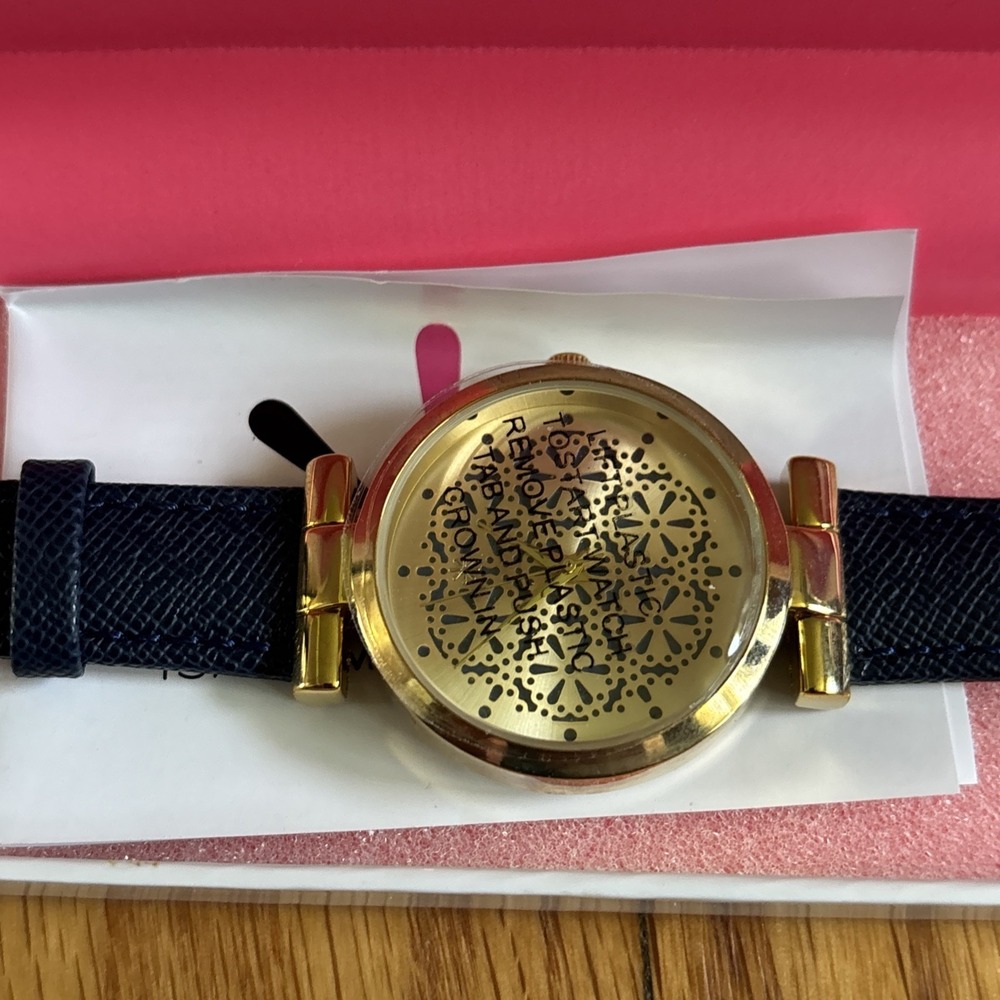Isaac Mizrahi Live! Watch with Round Colored Bezel, Pink, One Size
